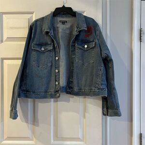 J.Crew Mercantile Women's 3XL Blue Denim Jacket Classic Fit Casual Valentine’s